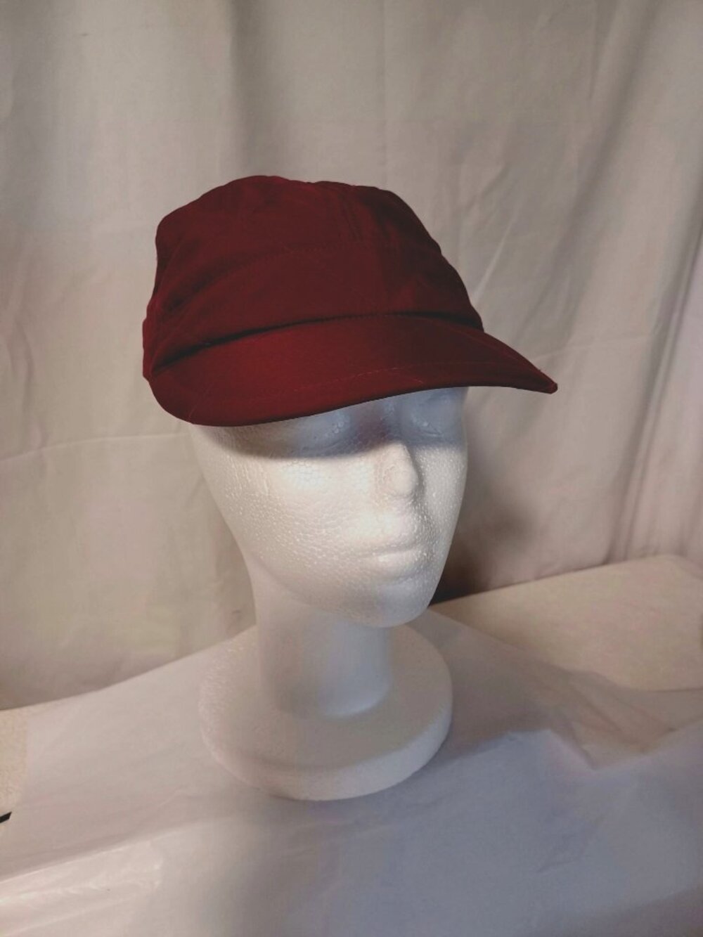Newsboy Cap Puffer Quilted Carhartt Burgundy Soft Brim Casual Women Size OS